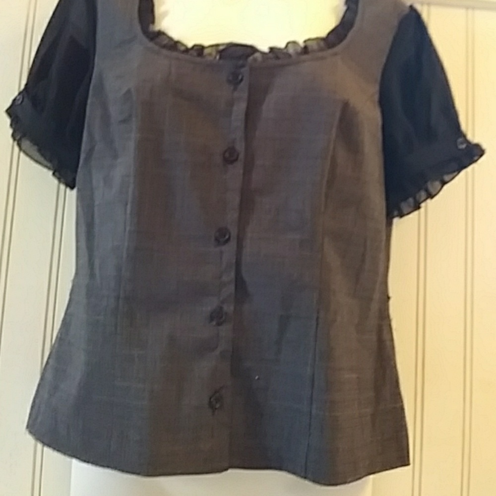 Lady's office button down shirt
